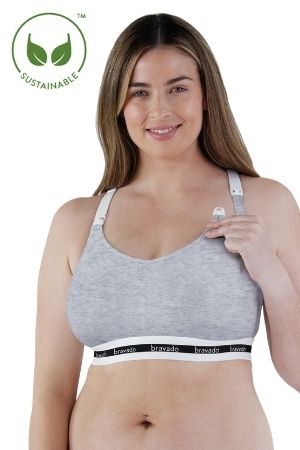 Wild Nursing Tank (G - K Cup) for Fuller Bust in Charcoal by Sugar