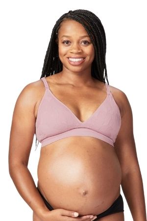 Nursing Bra,Maternity Bra Cotton Front Open Breastfeeding Bra for  Women(Nude(36/80))