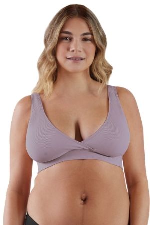 Motherhood Maternity Average Busted Seamless Spacedye Maternity and Nursing  Bra (A-D Cup Sizes) 