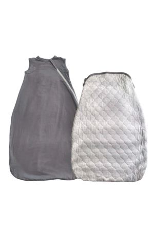 Embe Laylo Wearable Sleep Sack & Comforter Set (6-24 Months)-Stage 3 (Gray Stripe) by Embe