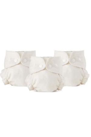 Esembly Inner Organic Cotton Cloth Diaper Size 1 (7-17 lbs) - 3 Pack (Natural)