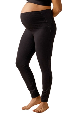 Cadenshae Classic Active Maternity Leggings - Cropped Length - Black S