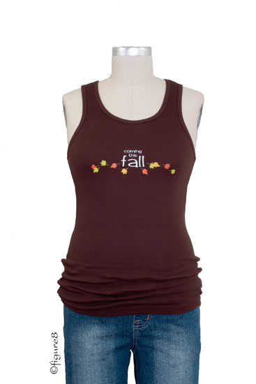 Coming This Fall Maternity Tank (Chocolate)