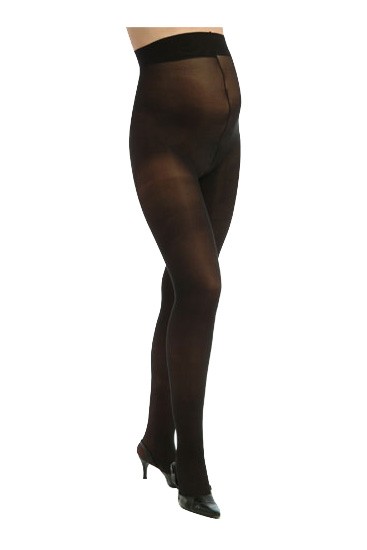 Opaque Lycra Maternity Tights (Black)