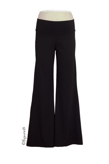 Career Under/Over Belly Maternity Pant - Petite (Black)