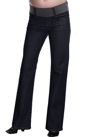 Maternal America 5-Pocket Straight-Leg Jean (Dark Blue)