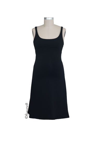 Majamas Cozy Nursing Dress -Organic (Black)
