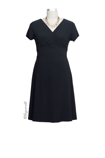 JW Lux During & After Nursing Dress (Black)