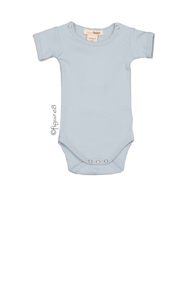 L'ovedbaby Short-Sleeve Baby Boy Bodysuit (True Blue)