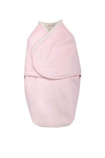 Babybonkie Baby Swaddle Wrap (Pink Sherpa)