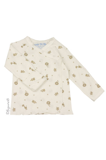 Under the Nile L/S Side Snap Organic Baby T-shirt (Animal Print)