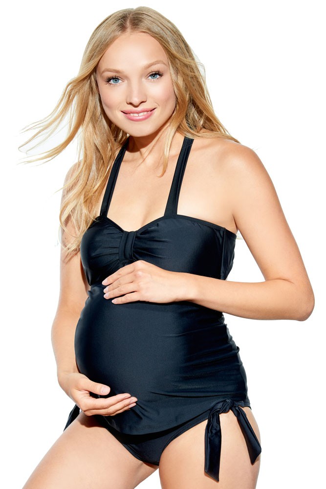 Carrie 2-Piece Maternity Tankini (Black)