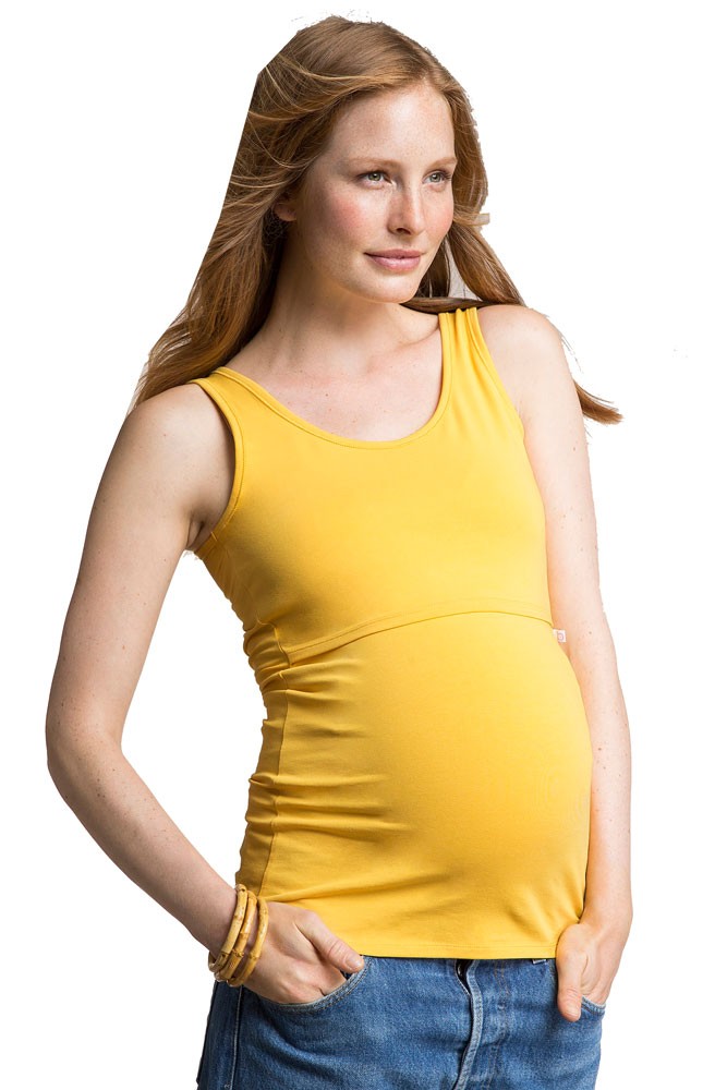 Boob Design Classic Organic Maternity & Nursing Tank Top (Sunny Yellow)