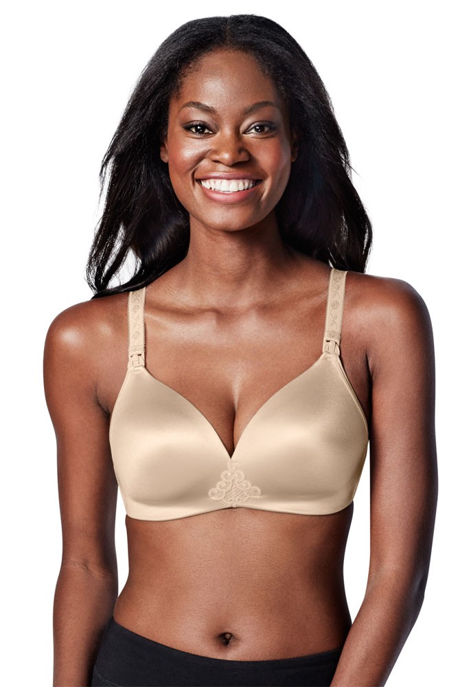 Cross-Front Cotton Sleep Bra by Mothers en Vogue (White)