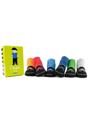 Trumpette Cruzin Johnny Baby Boy Socks -6 pairs (Assorted Colors)