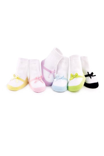 Trumpette Suzie Q's Baby Socks-6 pairs (Assorted Colors)