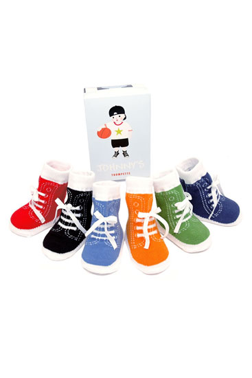 Trumpette Johnny's Baby Boy Socks -6 pairs (Assorted Colors)