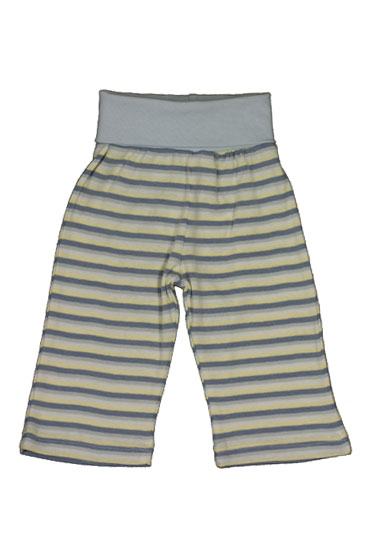 Under the Nile Rolled Waist Organic Baby Boy Pant (Blue Stripes)