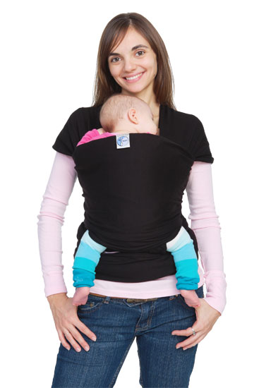 Moby Wrap Baby Carrier (Black)