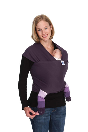 Moby Wrap Organic Baby Carrier (Eggplant)