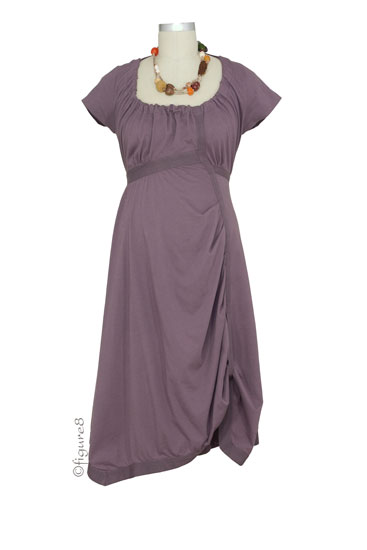 JW Organic Art Style Maternity Dress (Rose Quartz)