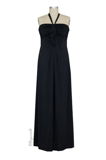 Venecia Maxi Maternity Gown (Black)