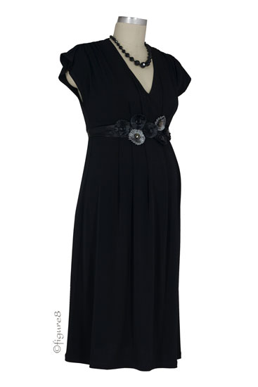 princess polly baby blue dress Lauren Maternity Dress In Black - Avishag Arbel