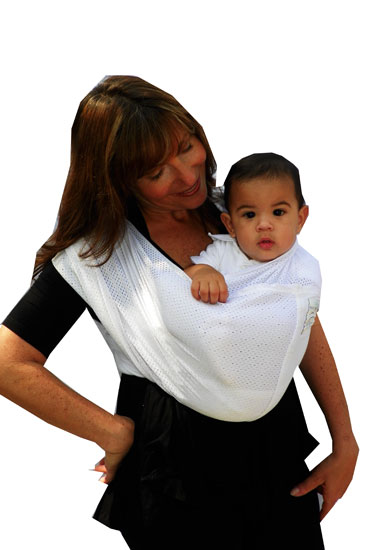 Baby K'tan Breeze Baby Carrier (White with Mesh)