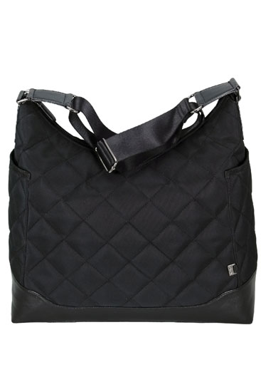 OiOi Hobo Diaper Bag (Black Quilted)