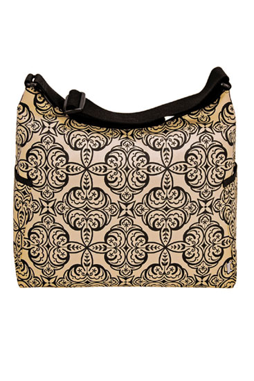 OiOi Moroccan Hobo Diaper Bag (Black/Sand Moroccan)