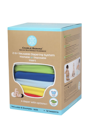 Charlie Banana® 2-in-1 Reusable Diapers - 6 Pack (Boy)