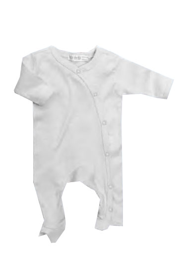 Under the Nile Preemie Baby Footie (Off-White)