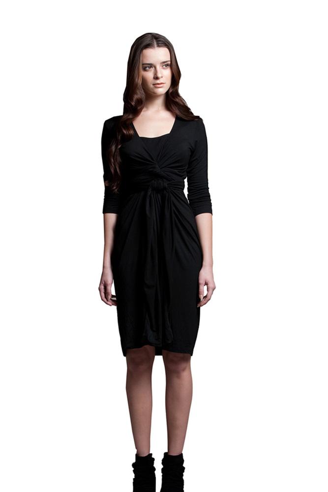 The Madison Nursing Dress (Black)