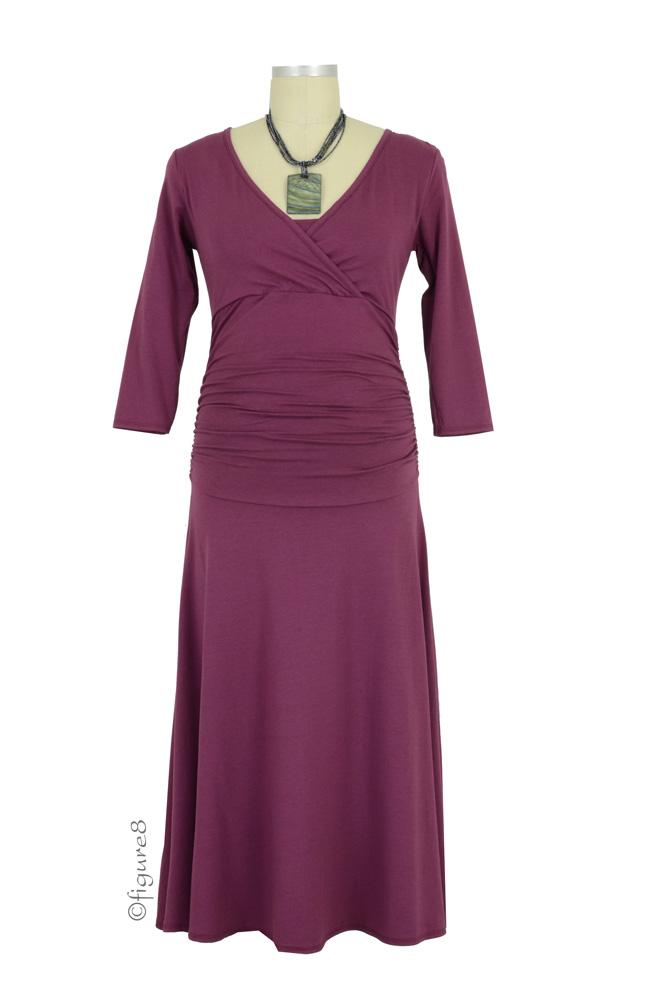 Dana Nursing Dress (Wood Violet)