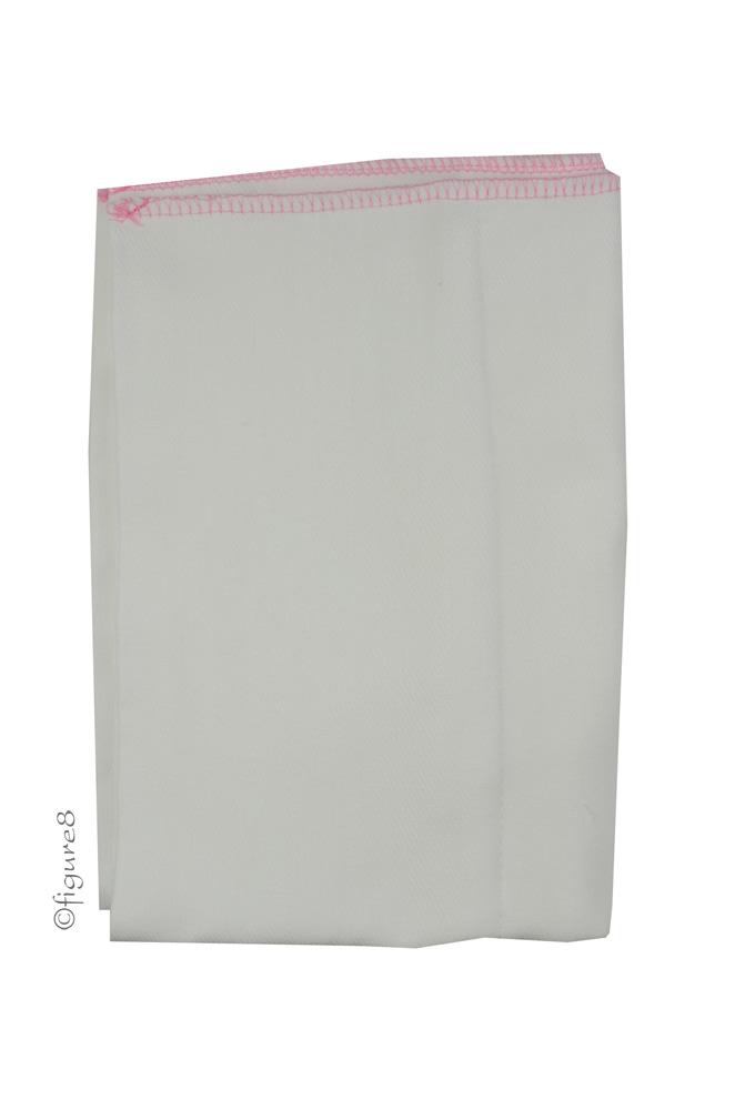 Kawaii Organic Cotton Chinese Prefold (12/pack) (White with Red Trim)