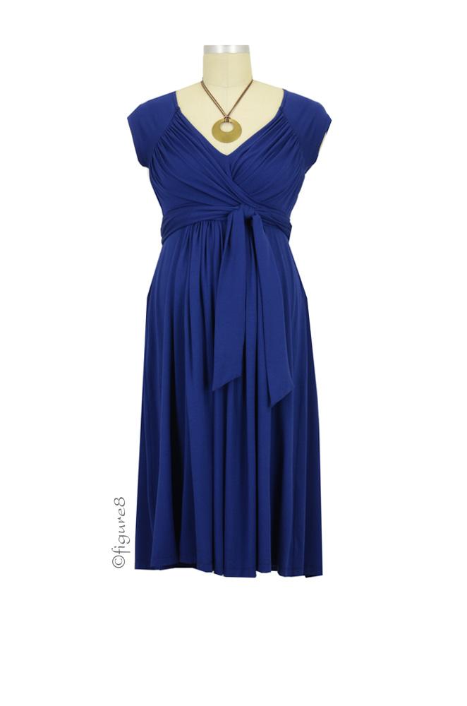 Olian Stella Lycra Maternity Dress (True Blue)