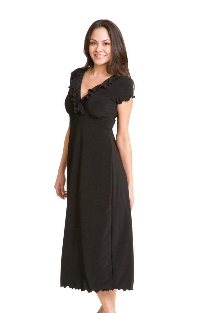 The Adelaide Nursing Gown (Black)