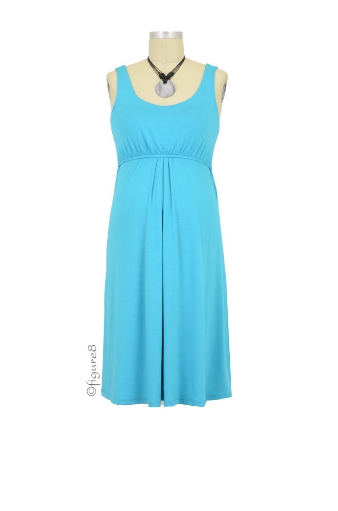 Ying Anytime Sleeveless Nursing Dress (Turquoise)