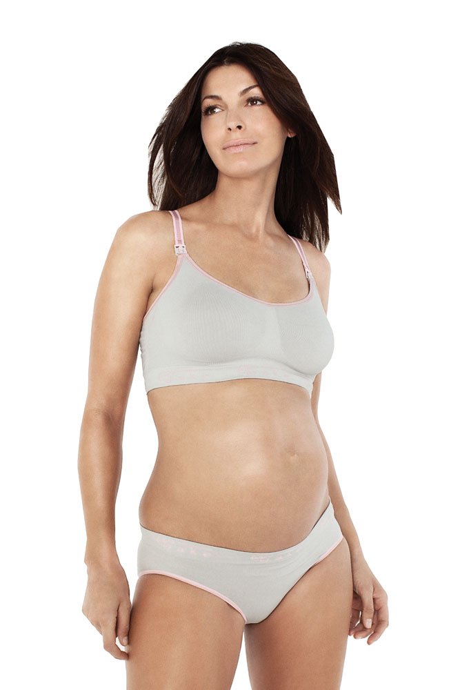 Cake Maternity Cotton Candy Sleep & Yoga Maternity & Nursing Bra in Steel  Grey