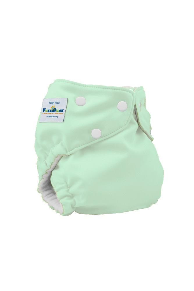 FuzziBunz Elite One-Size Cloth Diapers (Mint)