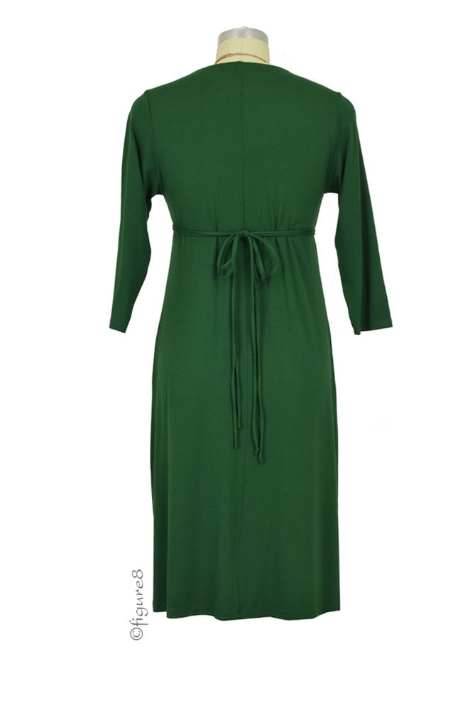 slim fit dress slacks Angel Maternity Cara Emerald Green Maternity Dress main image 1