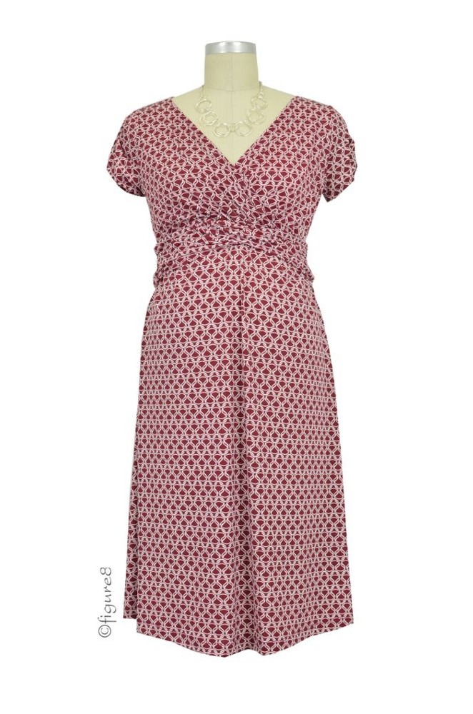 Hillary D&A Luxe Nursing Dress (Red Chain)
