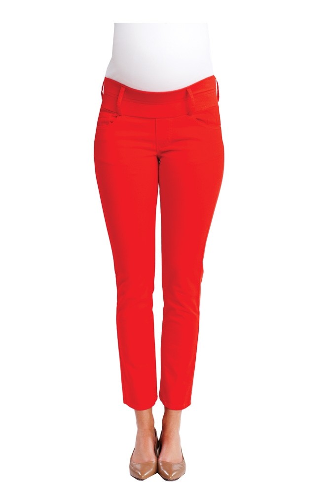 Skinny Ankle Maternity Jeans (Cherry)