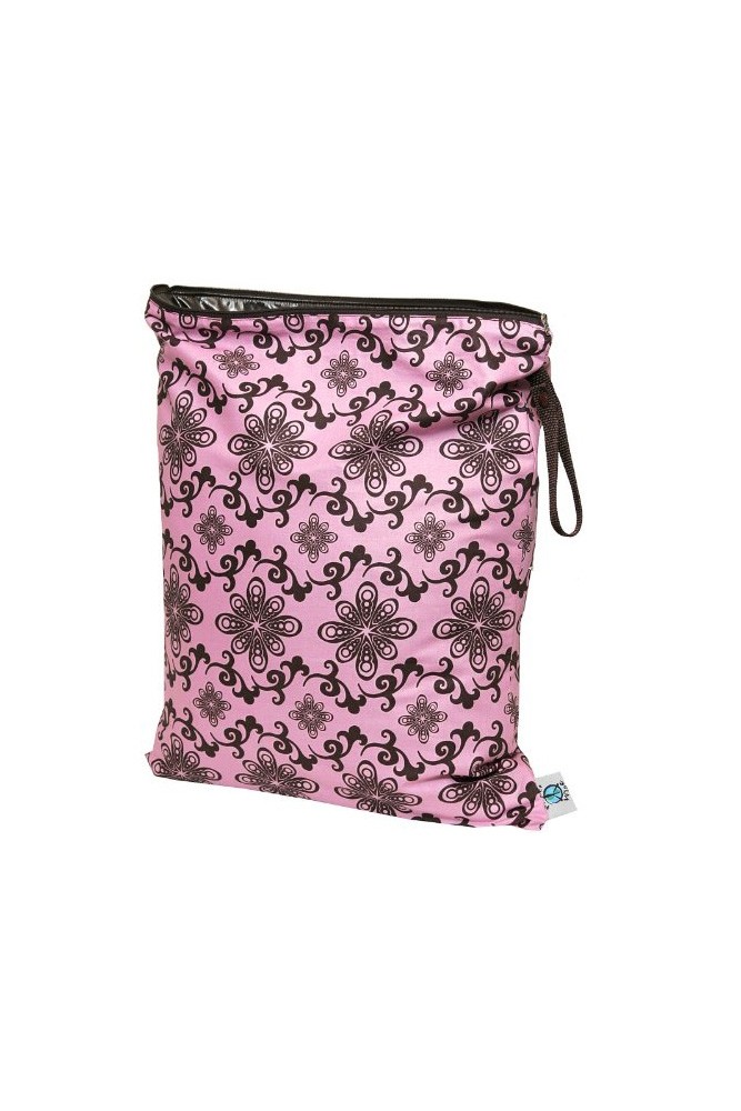 Planet Wise Large Wet Bag (Pink Swirl)