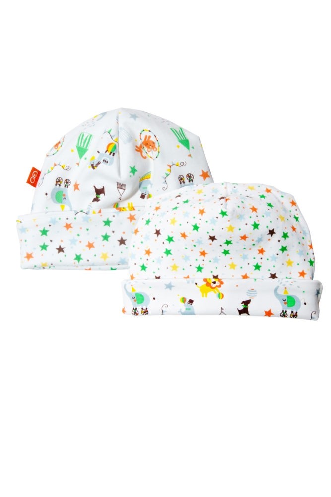 Magnificent Baby Reversible Baby Boy Cap (Circus/Stars)