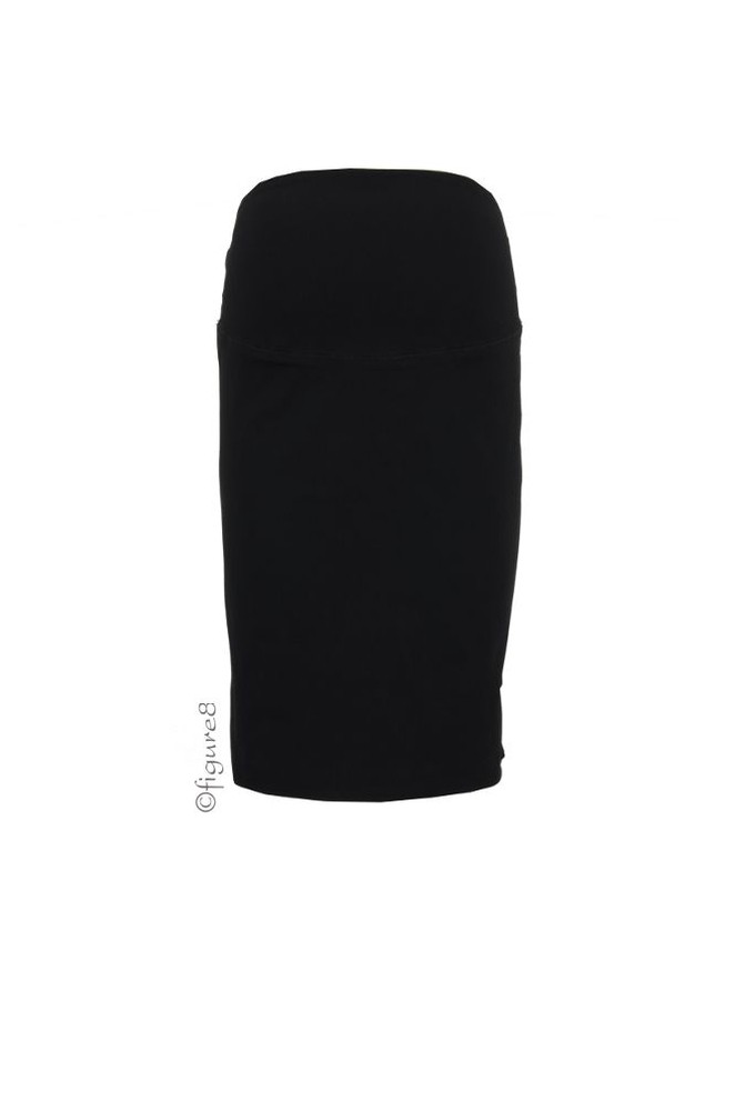 Suzie Maternity Pencil Skirt (Black)
