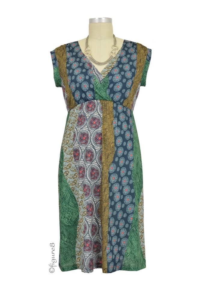 Maya D&A Surplice Nursing Dress (Mystic Patch Print)