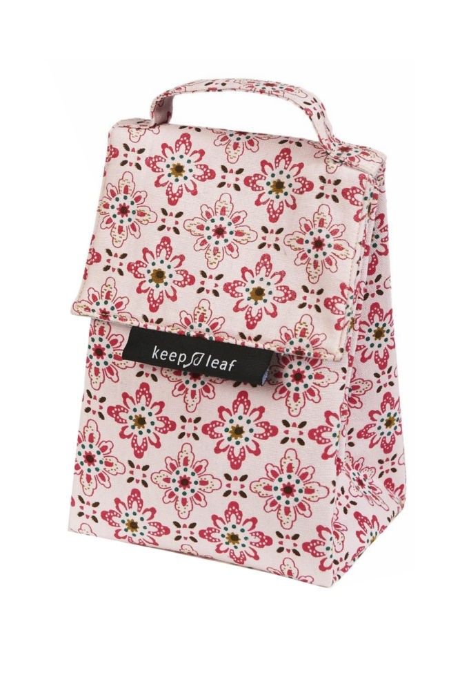 Keep Leaf Insulated Organic Lunch Tote (Floral)