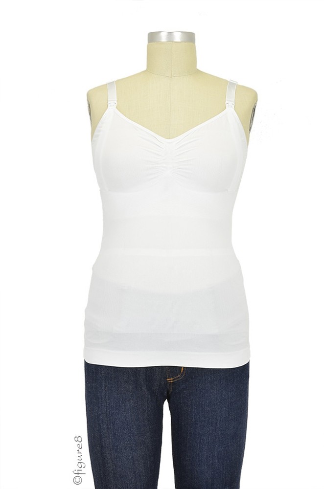 Carriwell Seamless Control Nursing Cami in White