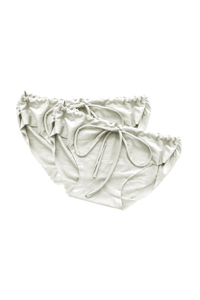 Pretty Pushers Women's Postpartum Underwear 2-Pack (Cream)